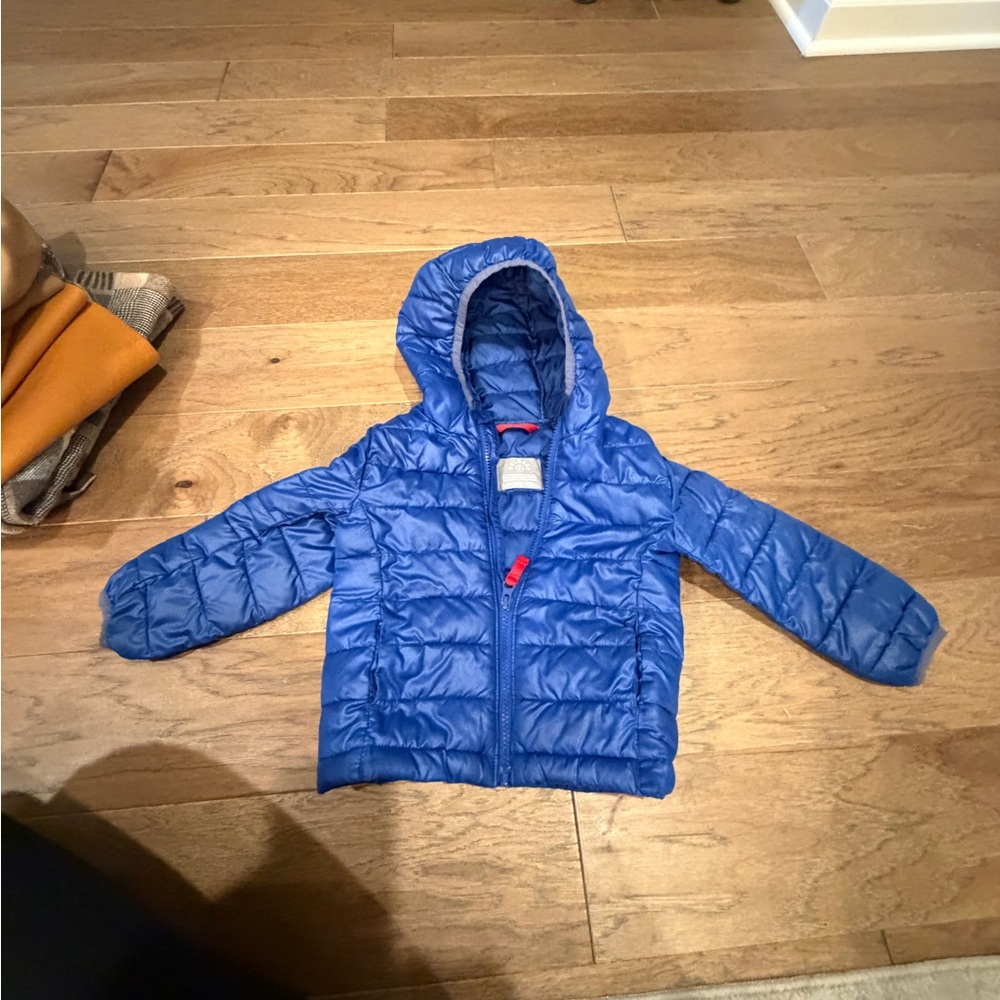 Primary Blue Kids Puffer Jacket
